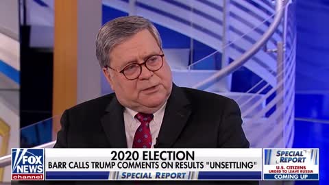 William Barr talks about Trump over Election results