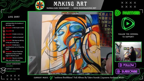 Live Painting - Making Art 3-2-24 - Late Night Art