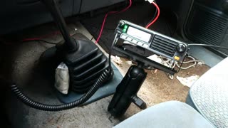 Mobile Ham Install using a Ram Mount. RAP-111 for a FSM-7250