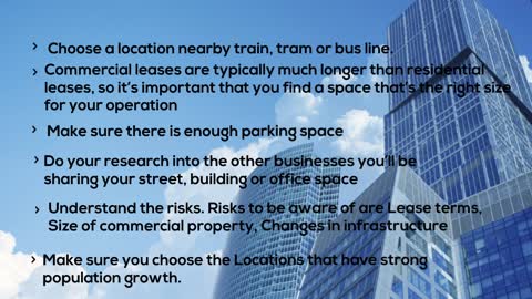 Key checklist to look for while investing in a commercial property at Woolner,