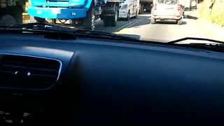 Dos accidentes de tránsito crean congestión en la vía Bucaramanga - San Gil