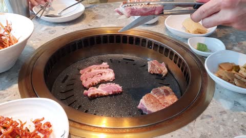 Pork meat Korean bbq delicious