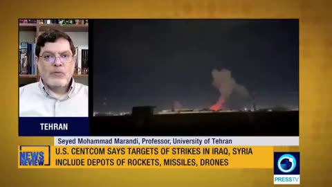 ►🚨▶◾️ Seyed Mohammad Marandi Denounces US Air Attack on Iraq and Syria