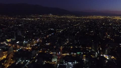 Christmas day at Costanera center in Santiago, Chile