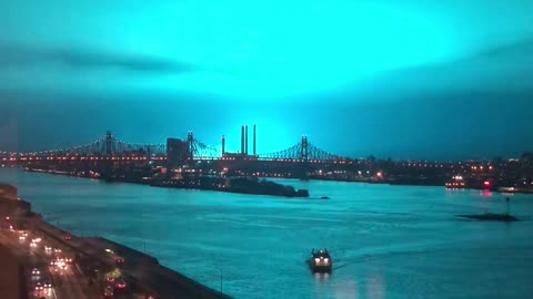 New York Transformer Explosion Turns Night Sky Blue