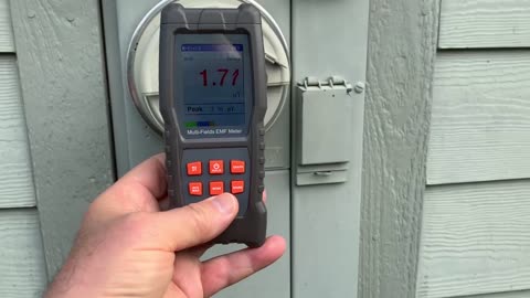 EMF reading on house electric meter