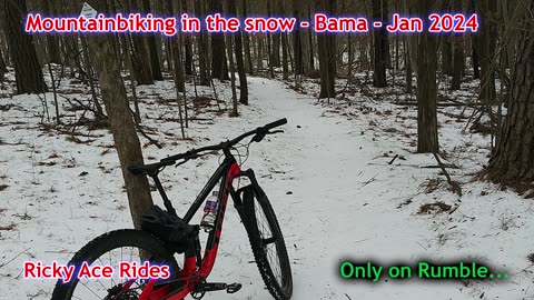 Mountainbiking in the snow - Jan 2024