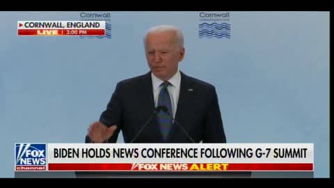 WOW! Joe Biden Goes Off Script -- Starts Mumbling Nonsense in G7 Speech