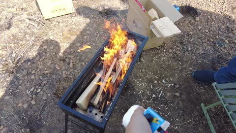 How to make DIY RC Fire Blower Make Big BBQ Fire