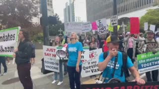Protestors Chant "We Will Not Comply" In Response To Seattle's Vaccine Mandate