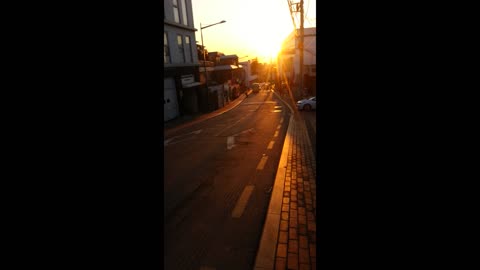 Sunset in Itaewon, Korea