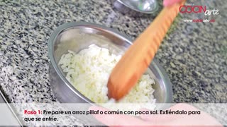 Receta Cocinarte: Arroz frito con pollo y camarones