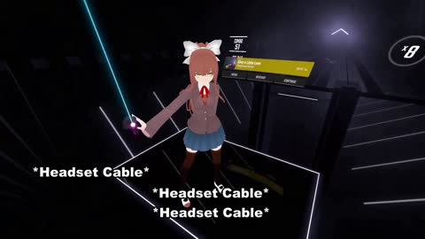 Monika Plays Beat Saber 2!