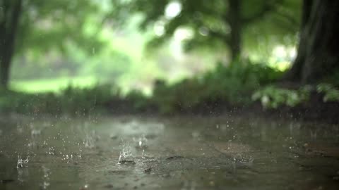 Raindrops in slow motion.