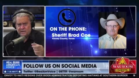 Sheriff Brad Coe in Texas is wide awake! We have an invasion at the border.