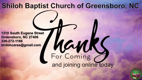 Shiloh Baptist Church of Greensboro, NC January 2, 2021