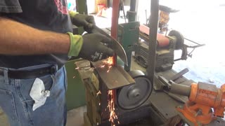 Forging a Wakizashi style sword part 2