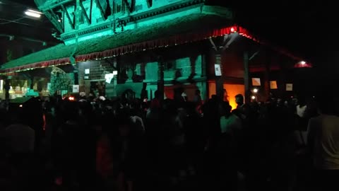 The baghbhairav temple in its festival