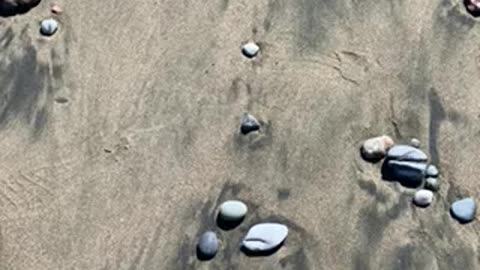 Unique Beach Pattern in San Simeon