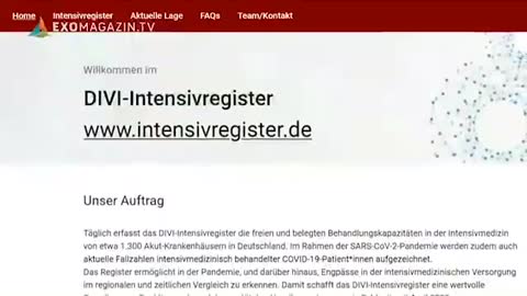Die Auslastung der Intensivstationen in Deutschland (ExomagazinTV)