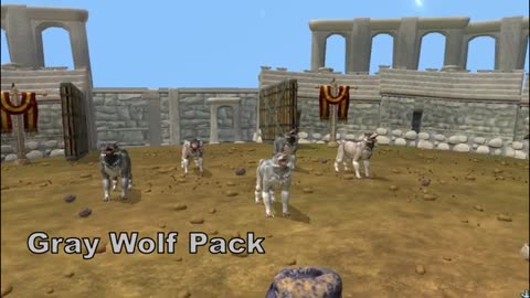 Gray Wolf Pack vs African Wild Dog Pack - Beast Arena [S1E3] - SPORE_Cut.mp4