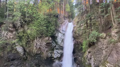 Relax with beautiful sound Cascade waterfall in the beautiful British Columbia Canada