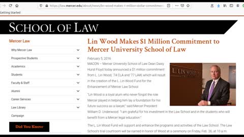 This is priceless. Lin Wood Mercer on University School of Law phone confrence.