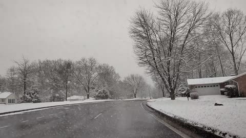 Leisure snowy driving with salsa