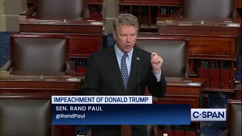 Sen. Rand Paul's statement on Trump's impeachment trial