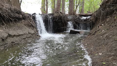 Rushing water at Howell Island Conservation Area, Chesterfield, MO