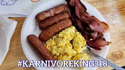 Carnivore breakfast time.
