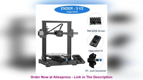 ❄️ CREALITY 3D Printer Ender-3 V2 New 4.3 Inch UI Color Lcd Carborundum Glass Bed Ender 3 V 2 V2