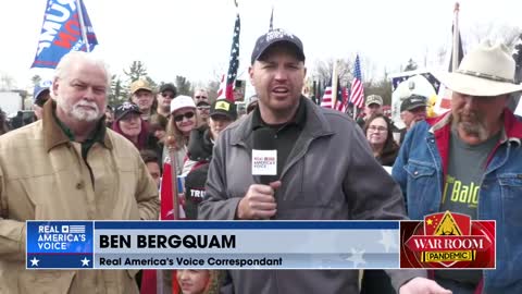 Ben Bergquam with the People’s Convoy in Maryland