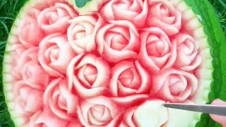 watermelon carving art