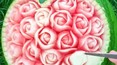 watermelon carving art