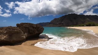 Makua Beach in Hawaii is a breathtaking spectacle