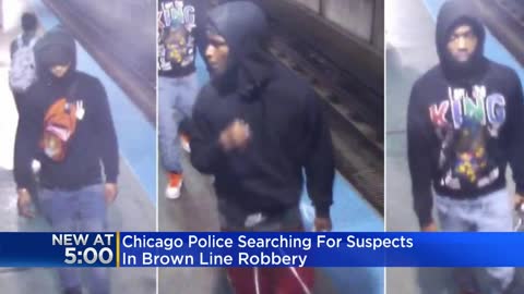 CBS CHICAGO | 3 suspects wanted in robbery on Brown Line in the Loop