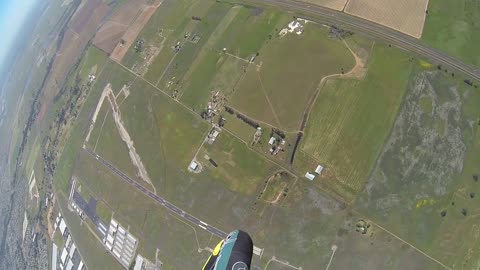 Skydiver Pounds the Ground