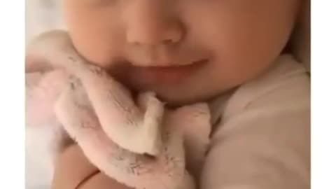 Cute and killer smile of cute baby