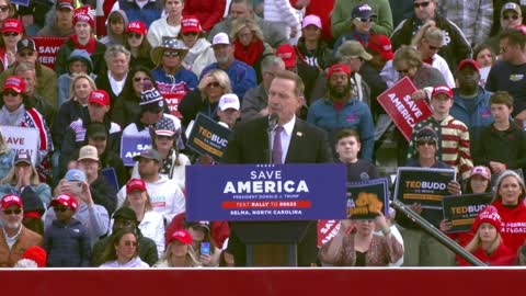 Ted Budd Remarks at Save America Rally in Selma, NC 4/9/22