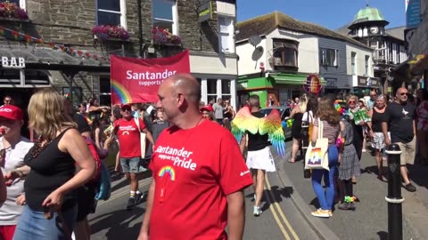Newquay Cornwall Gay LGBTQIA+ Pride Cornwall Devon 25th August with Jamie 2019 Part 1