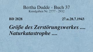 BD 2828 - GRÖSSE DES ZERSTÖRUNGSWERKES .... NATURKATASTROPHE ....