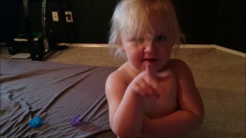 Sassy 2-year tells dad "You better stop it and listen to me!"