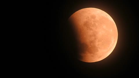 Total eclipse Super blood wolf moon in Santiago, Chile