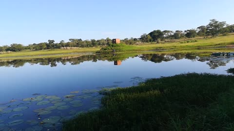 The poor man's dam at 6:30 am