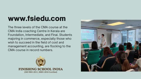 CMA India coaching Centre in Kerala