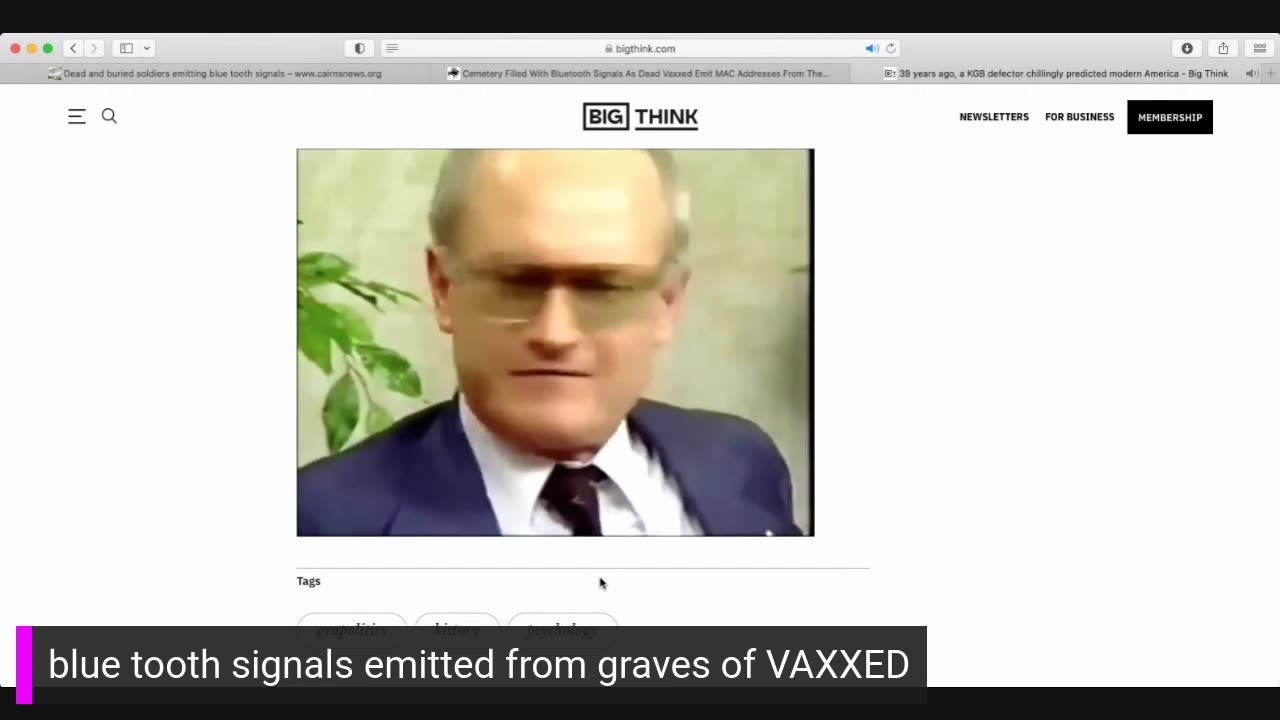Graves of Vaxxed people emit signals, Yuri Bezmenov 1984 interview about USA