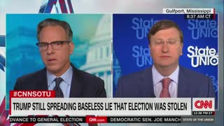 Jake Tapper Presses Mississippi Governor Tate Reeves On Whether 2020 Election Was 'Free And Fair'