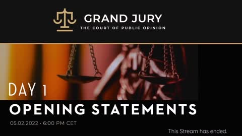 Reiner Fuelmich - Grand Jury of Public Opinion - Opening Statements