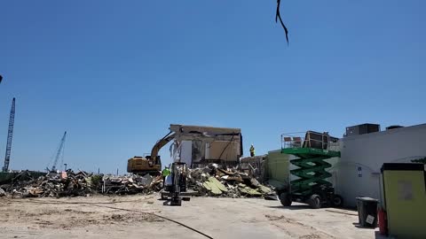 Demolition of the former "The Pier Cantina and Sandbar"